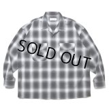 COOTIE PRODUCTIONS/CHECK T/W Open Collar L/S Shirt（Ombre Check）［チェックT/Wオープンカラーシャツ-24秋冬］