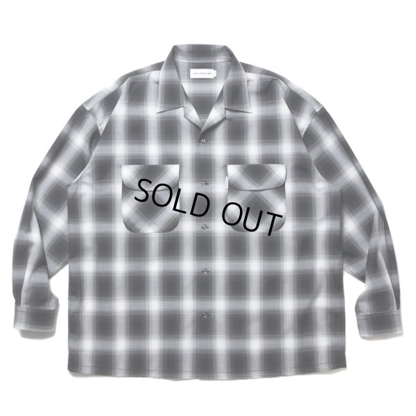 画像1: COOTIE PRODUCTIONS/CHECK T/W Open Collar L/S Shirt（Ombre Check）［チェックT/Wオープンカラーシャツ-24秋冬］