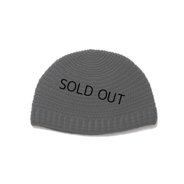 画像1: COOTIE PRODUCTIONS/Crochet Cuffless Beanie（Black）［カフレスビーニー-24秋冬］