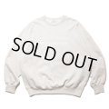 COOTIE PRODUCTIONS/Open End Yarn Sweat Crew（Embroidery）（Oatmeal）［スウェットクルー-24秋冬］