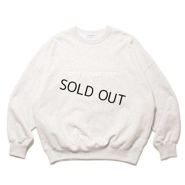 画像1: COOTIE PRODUCTIONS/Open End Yarn Sweat Crew（Embroidery）（Oatmeal）［スウェットクルー-24秋冬］