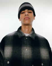 画像3: COOTIE PRODUCTIONS/Crochet Cuffless Beanie（Black Line）［カフレスビーニー-24秋冬］ (3)