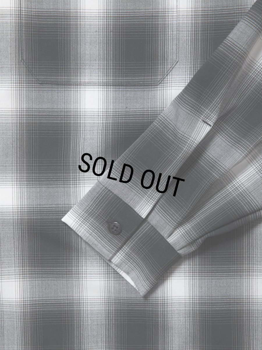 画像2: COOTIE PRODUCTIONS/CHECK T/W Work L/S Shirt（Ombre Check）［チェックT/Wワークシャツ-24秋冬］ (2)