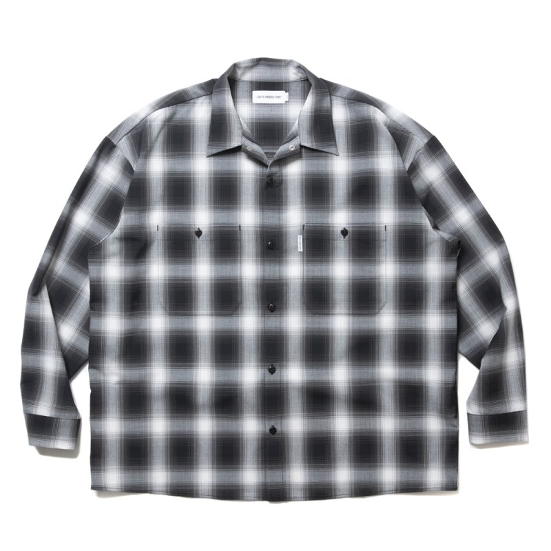 画像1: COOTIE PRODUCTIONS/CHECK T/W Work L/S Shirt（Ombre Check）［チェックT/Wワークシャツ-24秋冬］