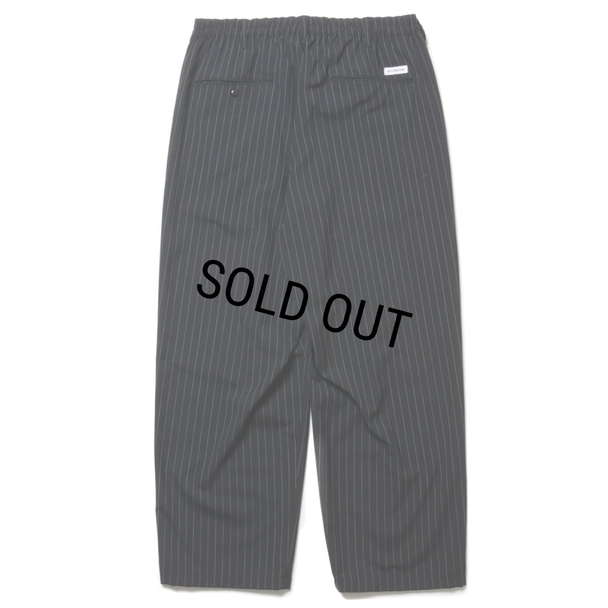 画像2: COOTIE PRODUCTIONS/STRIPE T/W 2 Tuck Easy Pants（Stripe）［ストライプT/Wツータックイージーパンツ-24秋冬］ (2)