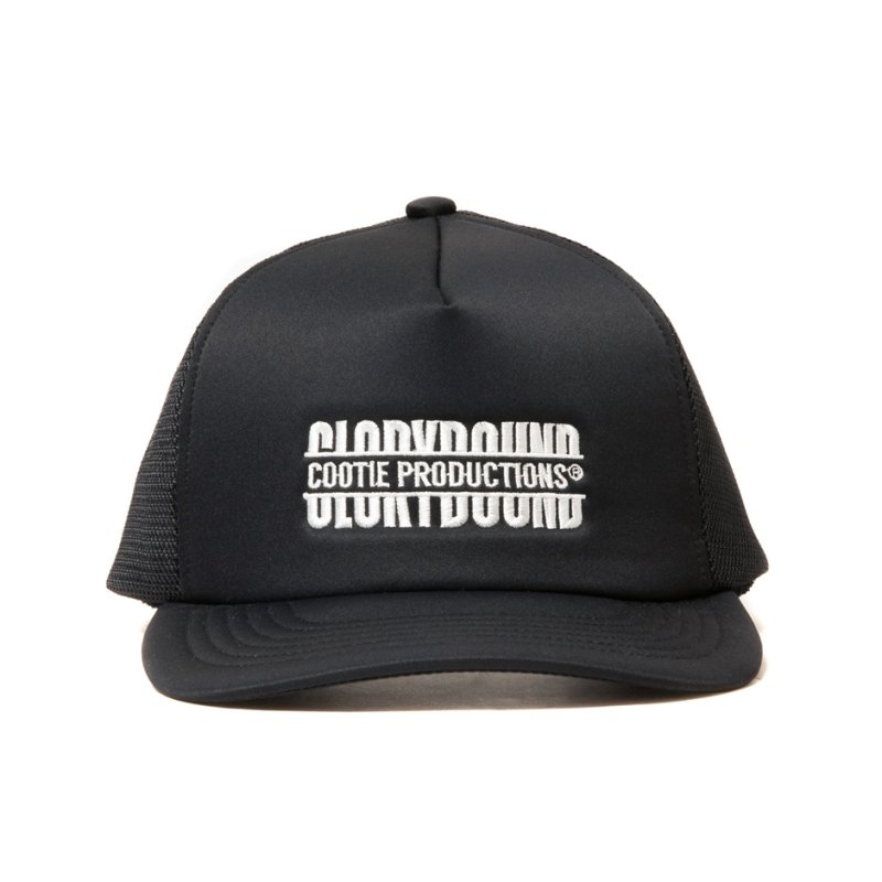 画像1: COOTIE PRODUCTIONS/Polyester Twill 5 Panel Mesh Cap（Black）［5パネルメッシュキャップ-24秋冬］