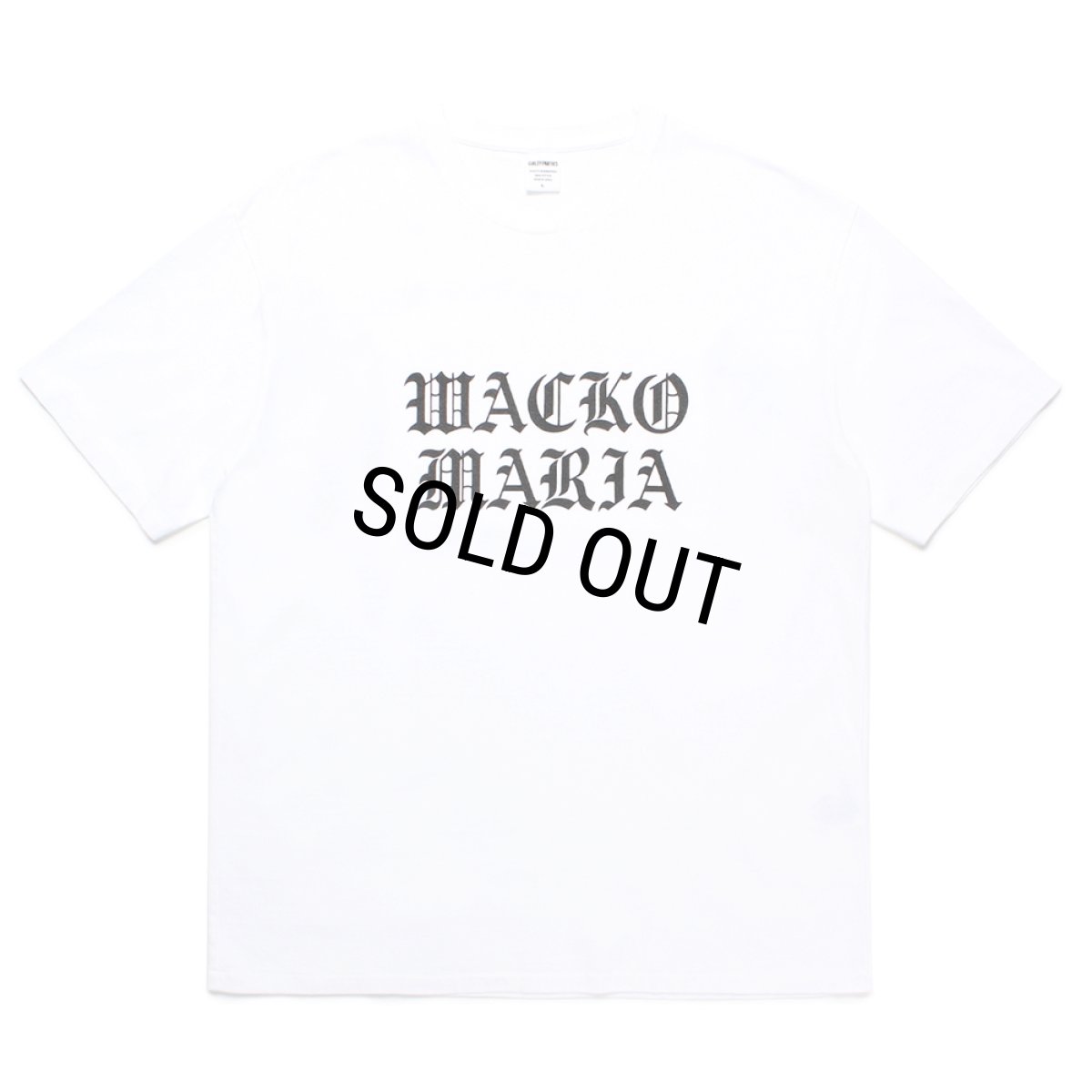 画像1: WACKO MARIA/WASHED HEAVY WEIGHT T-SHIRT（WHITE）［プリントT-24秋冬］ (1)