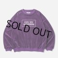 【30%OFF】TIGHTBOOTH/PEOPLE HATE SKATE VELOUR L/S（Purple）［ベロア長袖-24秋冬］