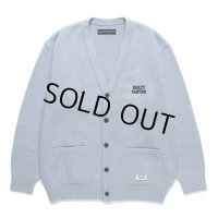 WACKO MARIA/CLASSIC KNIT CARDIGAN（BLUE）［クラシックニットカーディガン-24秋冬］