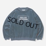 【30%OFF】TIGHTBOOTH/PEOPLE HATE SKATE VELOUR L/S（Navy）［ベロア長袖-24秋冬］