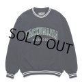 WACKO MARIA/HEAVY WEIGHT SWEAT SHIRT（NAVY）［クルーネックスウェット-24秋冬］