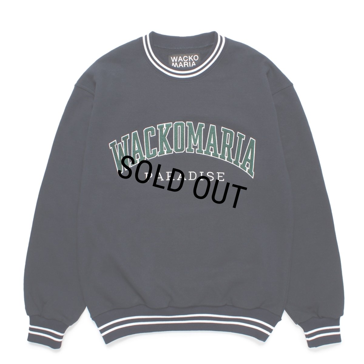 画像1: WACKO MARIA/HEAVY WEIGHT SWEAT SHIRT（NAVY）［クルーネックスウェット-24秋冬］ (1)