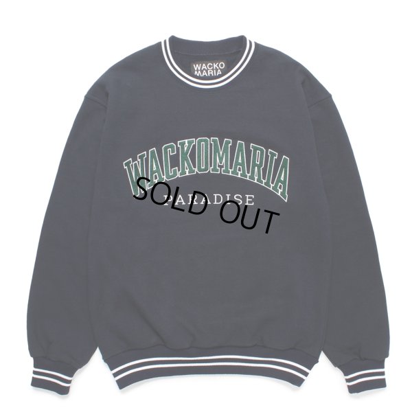 画像1: WACKO MARIA/HEAVY WEIGHT SWEAT SHIRT（NAVY）［クルーネックスウェット-24秋冬］