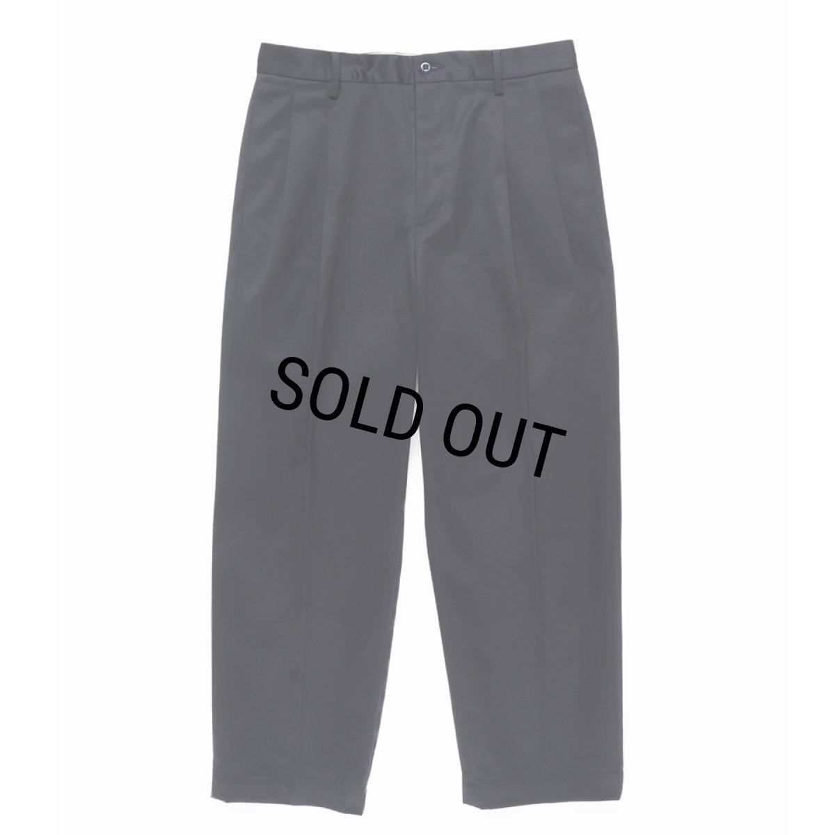 画像2: WACKO MARIA/DOUBLE PLEATED CHINO TROUSERS（NAVY）［ツータックチノトラウザース-24秋冬］ (2)