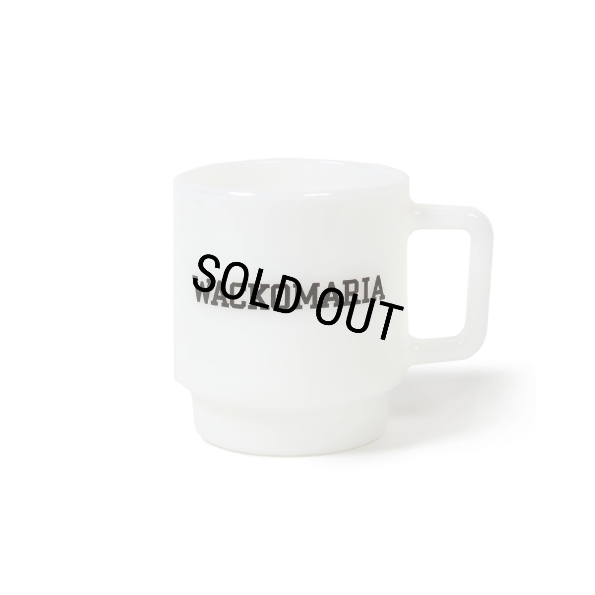画像1: WACKO MARIA/MILK GLASS MUG（WHITE）［マグカップ-24秋冬］ (1)