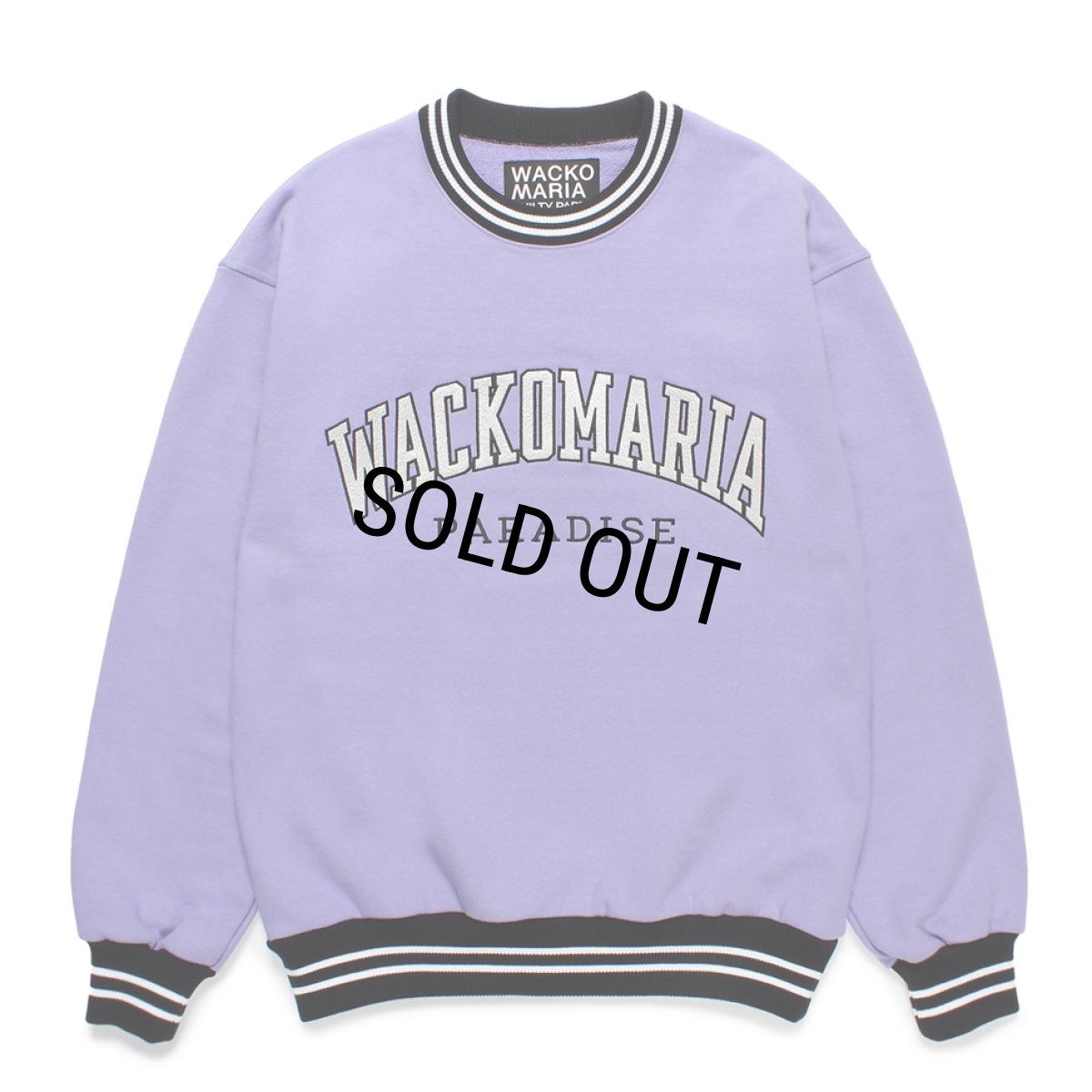画像1: WACKO MARIA/HEAVY WEIGHT SWEAT SHIRT（PURPLE）［クルーネックスウェット-24秋冬］ (1)