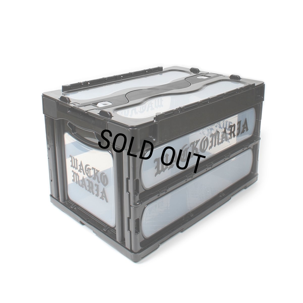 画像1: WACKO MARIA/FOLDABLE CONTAINER（BLACK）［フォルダブルコンテナ-24秋冬］ (1)