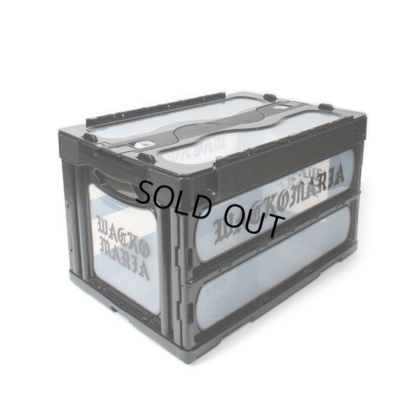 画像1: WACKO MARIA/FOLDABLE CONTAINER（BLACK）［フォルダブルコンテナ-24秋冬］
