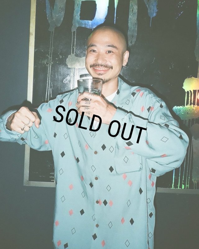 24SS DIAMOND HAWAIIAN SHIRTS ダイヤモンド　Sサイズ WACKO MARIA/DIAMOND HAWAIIAN SHIRT（BLACK）［ダイヤモンド