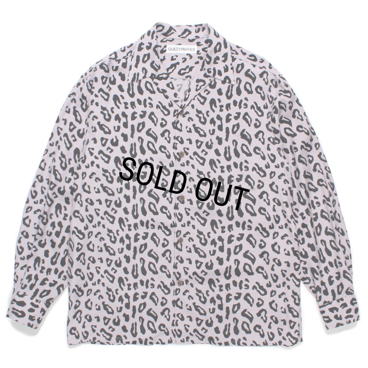 画像1: WACKO MARIA/LEOPARD HAWAIIAN SHIRT（PURPLE）［レオパードハワイアンシャツ-24秋冬］ (1)