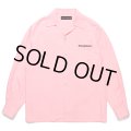 WACKO MARIA/50'S OPEN COLLAR SHIRT（PINK）［50'Sオープンカラーシャツ-24秋冬］