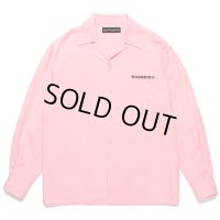 WACKO MARIA/50'S OPEN COLLAR SHIRT（PINK）［50'Sオープンカラーシャツ-24秋冬］