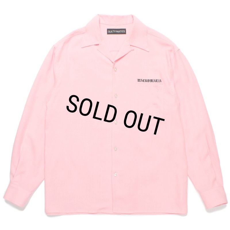 WACKO MARIA/50'S OPEN COLLAR SHIRT（PINK）［50'Sオープンカラー