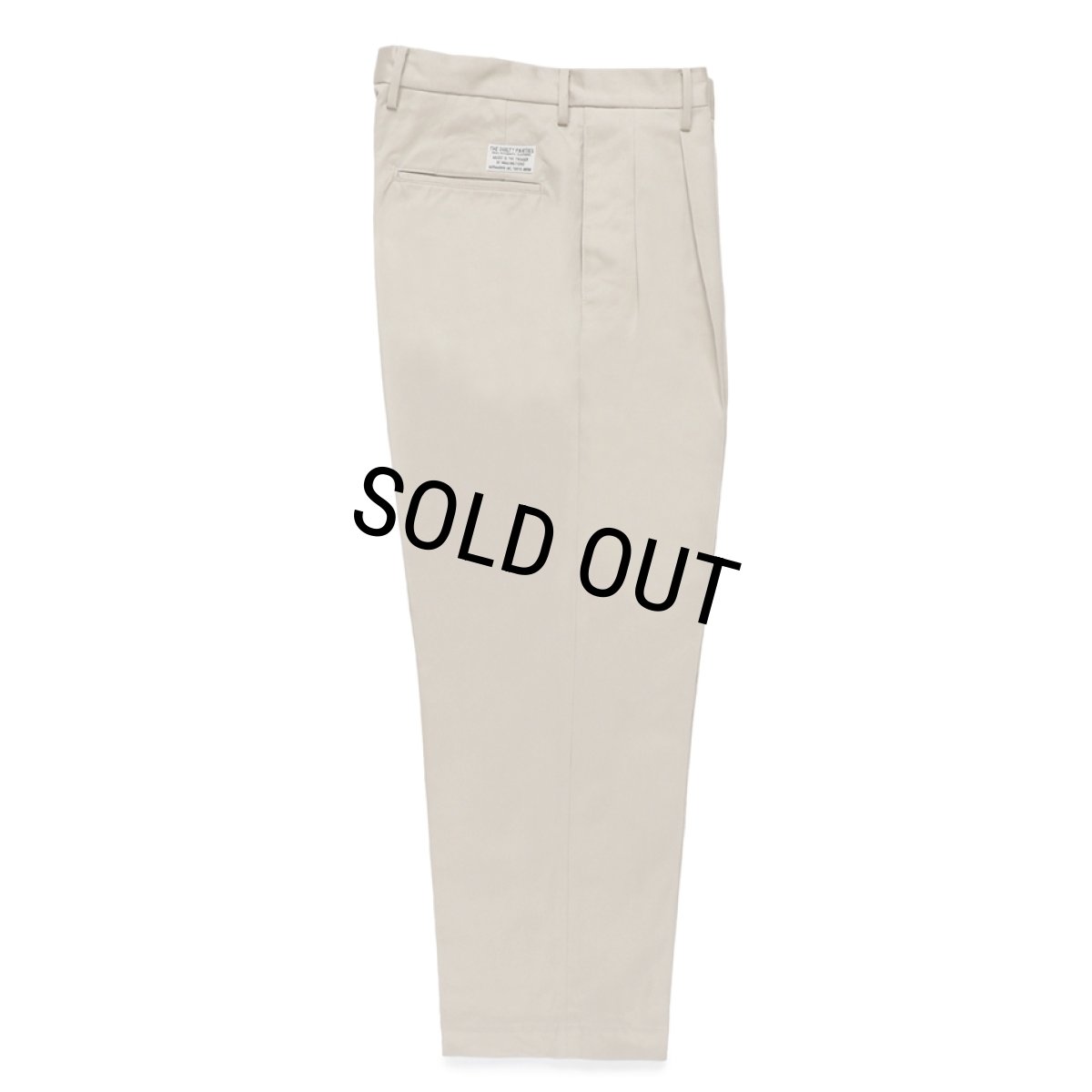 画像1: WACKO MARIA/DOUBLE PLEATED CHINO TROUSERS（LIGHT BEIGE）［ツータックチノトラウザース-24秋冬］ (1)
