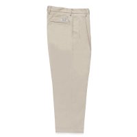 WACKO MARIA/DOUBLE PLEATED CHINO TROUSERS（LIGHT BEIGE）［ツータックチノトラウザース-24秋冬］
