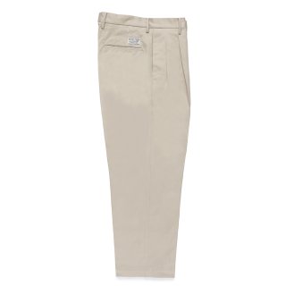 【良品】ワコマリア ダブルプリーツチノトラウザー WACKO MARIA/DOUBLE PLEATED CHINO TROUSERS（LIGHT BEIGE