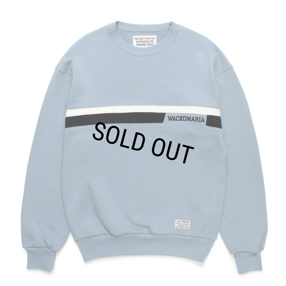 画像1: WACKO MARIA/MIDDLE WEIGHT SWEAT SHIRT（BLUE）［クルーネックスウェット-24秋冬］ (1)