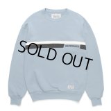 WACKO MARIA/MIDDLE WEIGHT SWEAT SHIRT（BLUE）［クルーネックスウェット-24秋冬］
