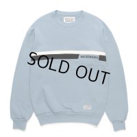 WACKO MARIA/MIDDLE WEIGHT SWEAT SHIRT（BLUE）［クルーネックスウェット-24秋冬］