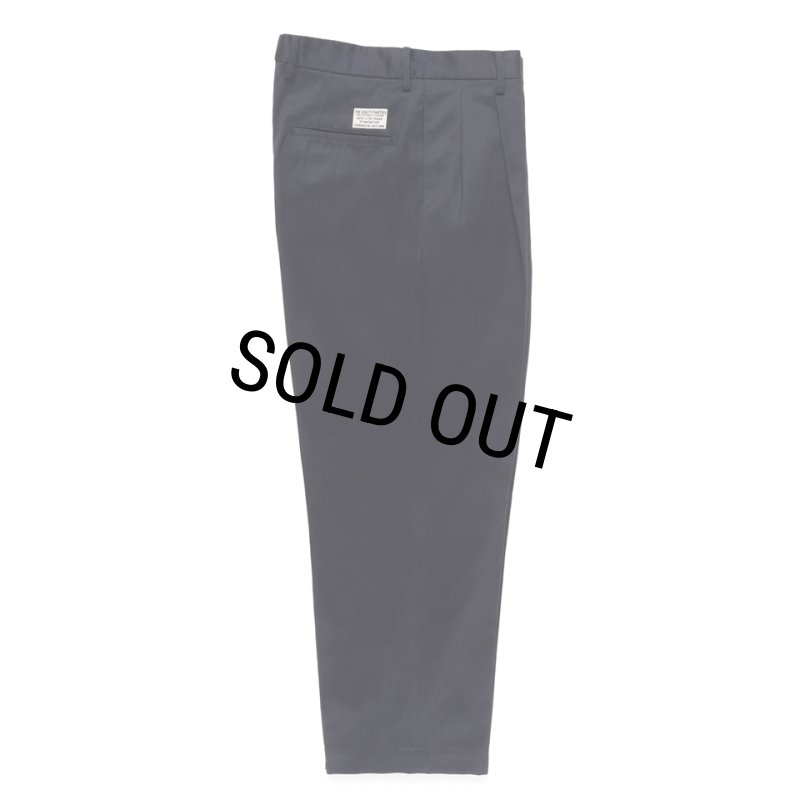 WACKO MARIA/DOUBLE PLEATED CHINO TROUSERS（NAVY）［ツータックチノ