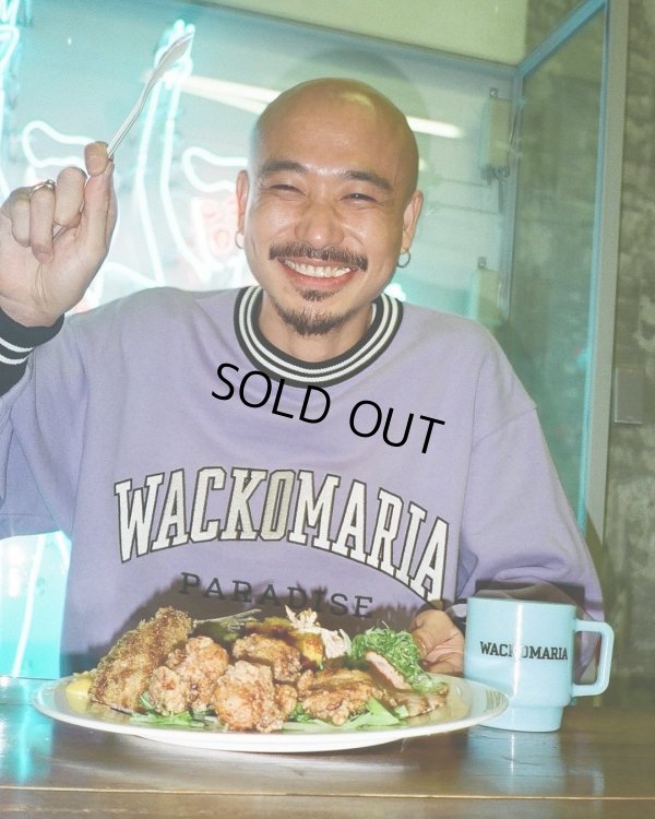 画像2: WACKO MARIA/HEAVY WEIGHT SWEAT SHIRT（PURPLE）［クルーネックスウェット-24秋冬］