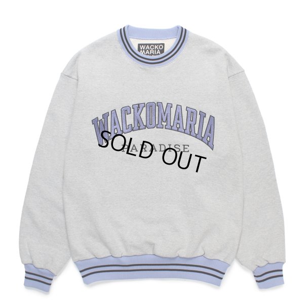 画像1: WACKO MARIA/HEAVY WEIGHT SWEAT SHIRT（GRAY）［クルーネックスウェット-24秋冬］