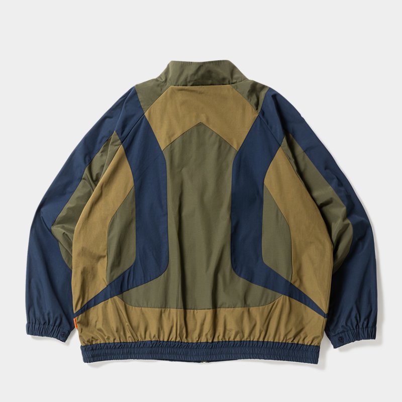 画像2: 【30%OFF】TIGHTBOOTH/RACING TRACK JACKET（Olive/Navy）［レーシングトラックJKT-24秋冬］