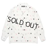 WACKO MARIA/DIAMOND HAWAIIAN SHIRT（WHITE）［ダイヤモンドハワイアンシャツ-24秋冬］