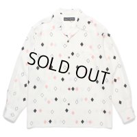 WACKO MARIA/DIAMOND HAWAIIAN SHIRT（WHITE）［ダイヤモンドハワイアンシャツ-24秋冬］