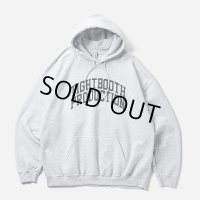 【30%OFF】TIGHTBOOTH/COLLEGE HOODED SWEAT SHIRT（Ash）［プルオーバーパーカー-24秋冬］