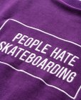 画像4: 【30%OFF】TIGHTBOOTH/PEOPLE HATE SKATE VELOUR L/S（Purple）［ベロア長袖-24秋冬］