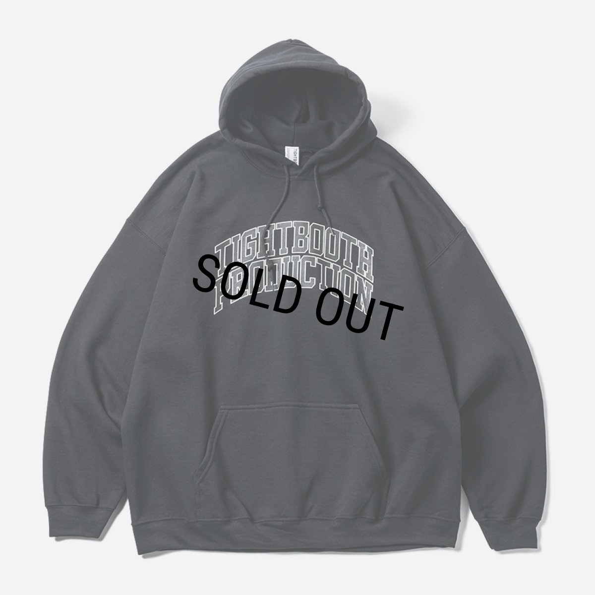 画像1: 【30%OFF】TIGHTBOOTH/COLLEGE HOODED SWEAT SHIRT（Black）［プルオーバーパーカー-24秋冬］ (1)