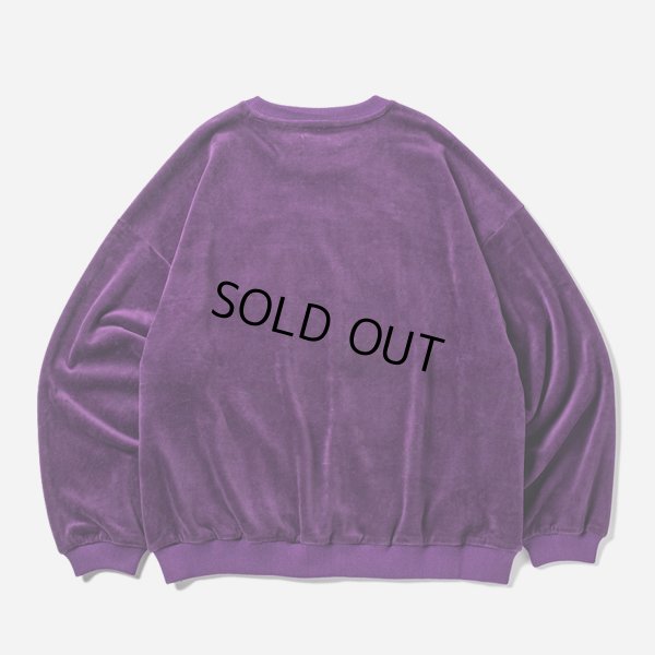 画像2: 【30%OFF】TIGHTBOOTH/PEOPLE HATE SKATE VELOUR L/S（Purple）［ベロア長袖-24秋冬］