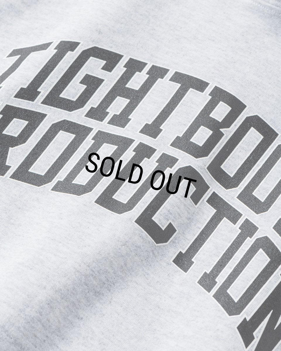 画像3: 【30%OFF】TIGHTBOOTH/COLLEGE HOODED SWEAT SHIRT（Ash）［プルオーバーパーカー-24秋冬］ (3)