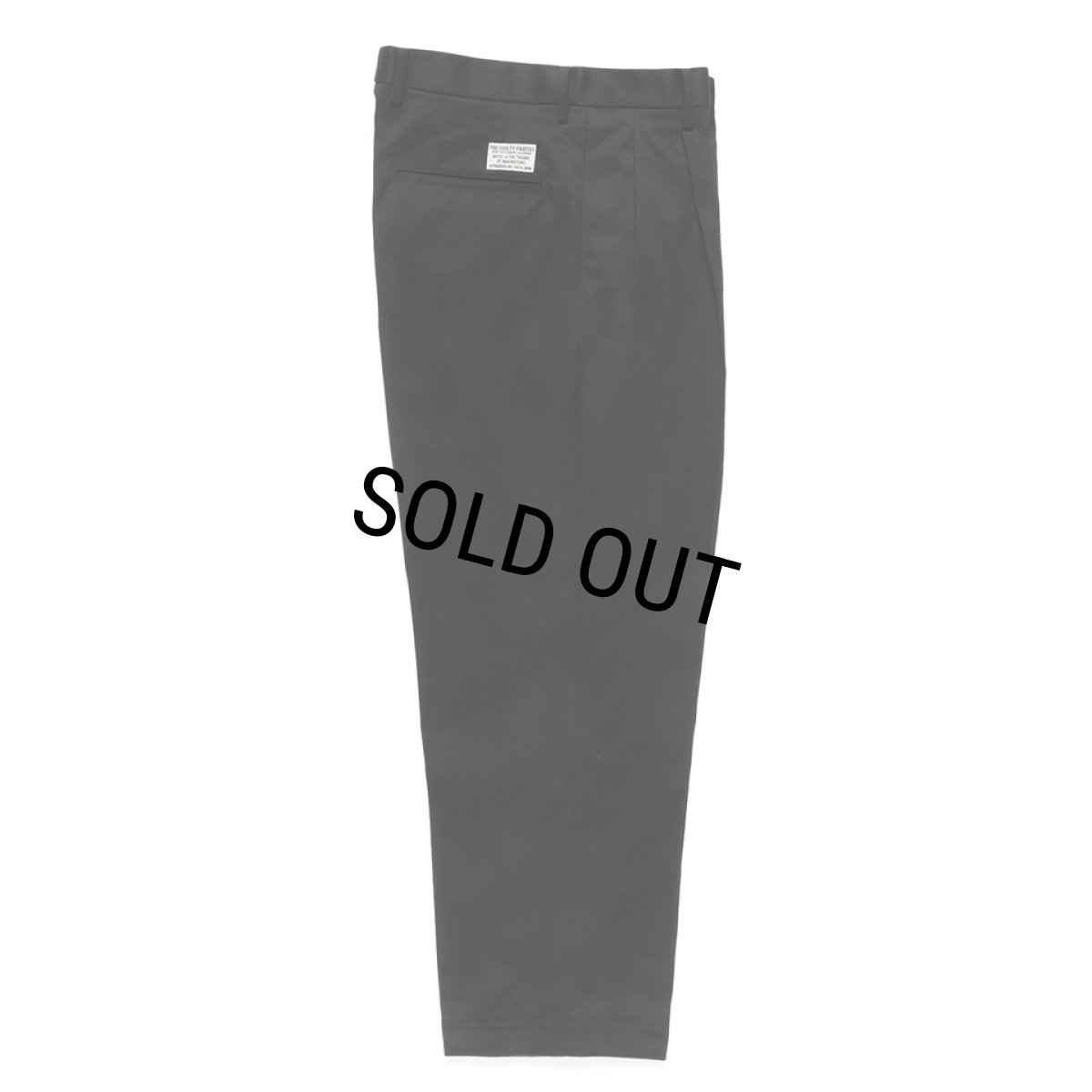 画像1: WACKO MARIA/DOUBLE PLEATED CHINO TROUSERS（BLACK）［ツータックチノトラウザース-24秋冬］ (1)
