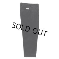 WACKO MARIA/DOUBLE PLEATED CHINO TROUSERS（BLACK）［ツータックチノトラウザース-24秋冬］