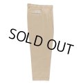WACKO MARIA/DOUBLE PLEATED CHINO TROUSERS（BEIGE）［ツータックチノトラウザース-24秋冬］