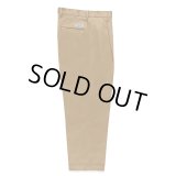 WACKO MARIA/DOUBLE PLEATED CHINO TROUSERS（BEIGE）［ツータックチノトラウザース-24秋冬］