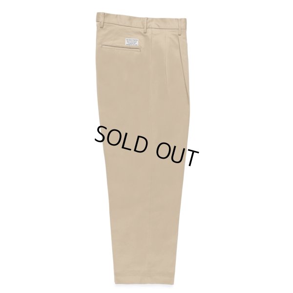 画像1: WACKO MARIA/DOUBLE PLEATED CHINO TROUSERS（BEIGE）［ツータックチノトラウザース-24秋冬］