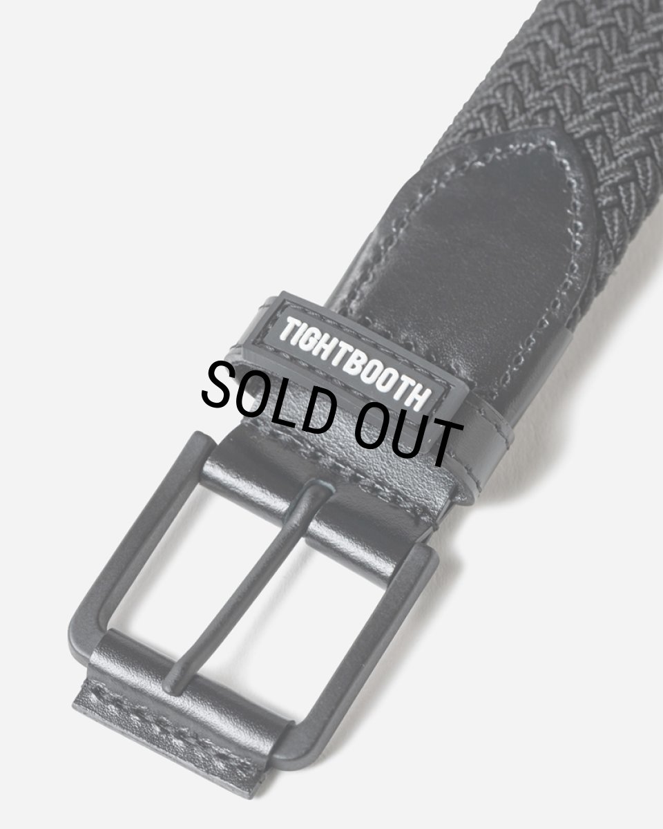 画像2: TIGHTBOOTH/STRETCH MESH BELT（Black）［ストレッチメッシュベルト-24秋冬］ (2)